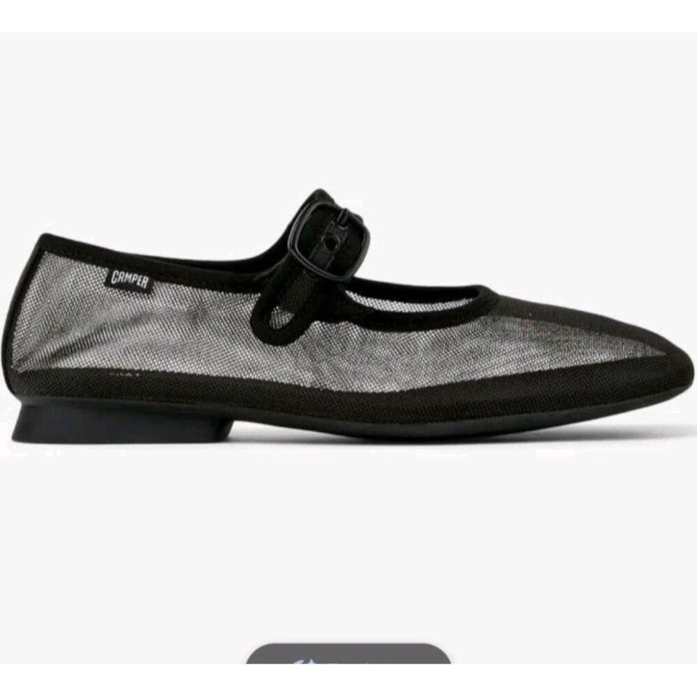 Camper Casi Myra Ballerinas Black Flats Size 40 US 9 Mesh Ballet